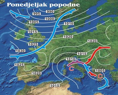 meteorološka karta hrvatske Meteorološki informacijski sustav 